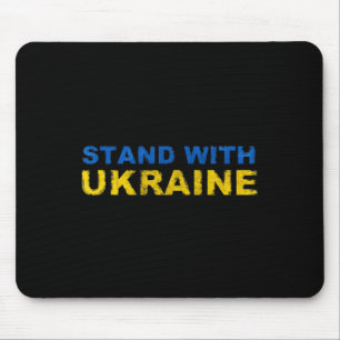 Tapis De Souris Je suis avec l'Ukraine - Drapeau ukrainien