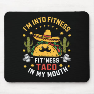 Tapis De Souris Je suis dans les Tacos de Fitness Mexicain Cinco D