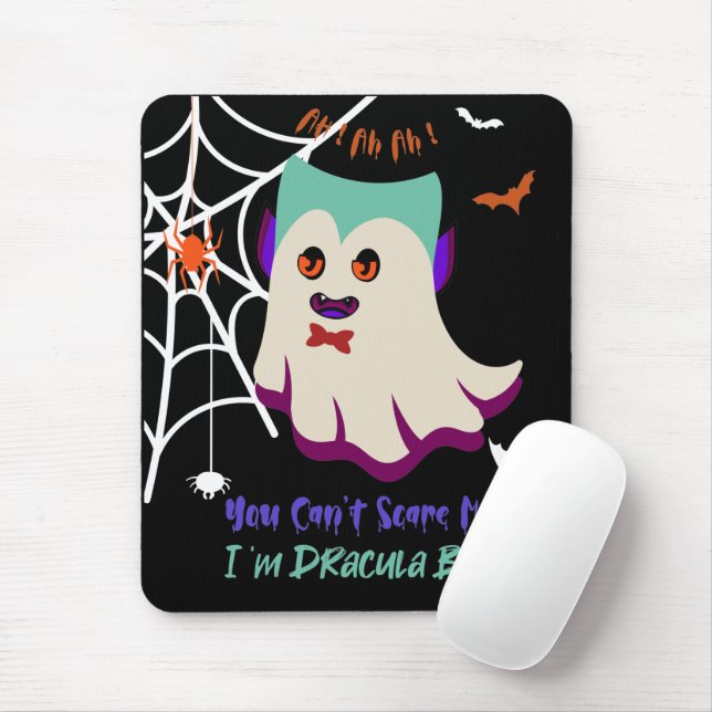 Tapis De Souris Je suis Dracula Boo Mouse Pad (Avec souris)