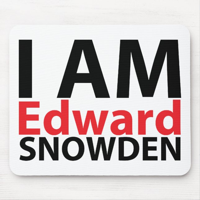 Tapis De Souris Je suis Edouard Snowden Mousepad (Devant)