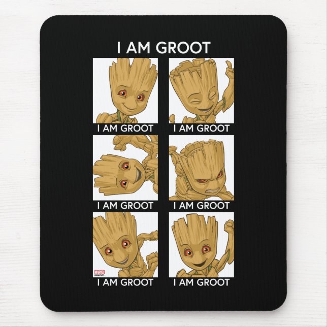 Tapis De Souris Je Suis Groot Mood Chart (Devant)