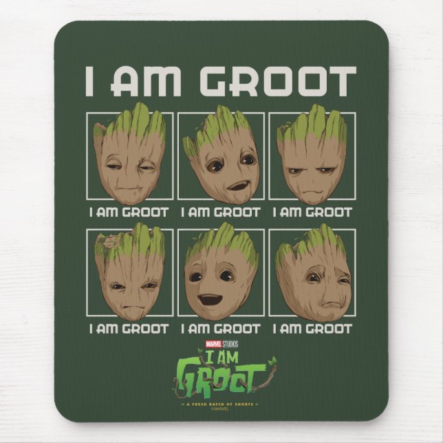 Tapis De Souris Je Suis Groot Moods (Devant)