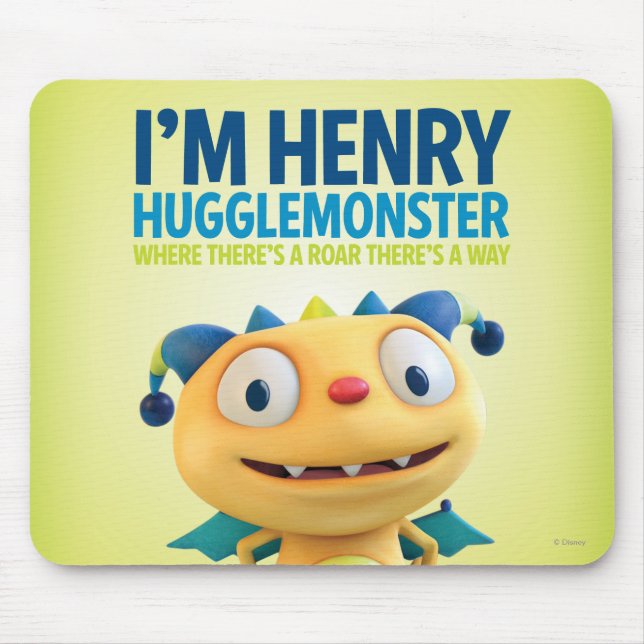 Tapis De Souris Je suis Henry Hugglemonster (Devant)