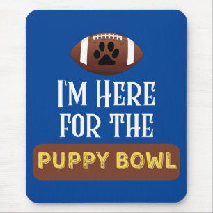 Tapis De Souris Je suis ici pour le chien chiot Bowl Funny