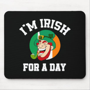 Tapis De Souris Je suis Irlandais pour une journée Saint Patrick t
