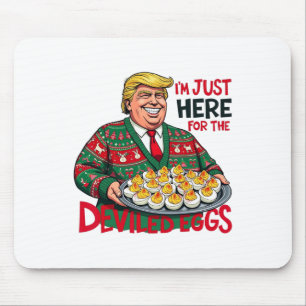 Tapis De Souris Je suis juste ici pour les oeufs dévités drôle Tru