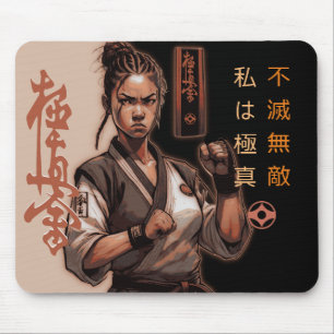Tapis De Souris Je suis Kyokushin, Indestructible, Invincible