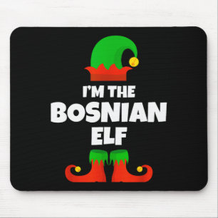 Tapis De Souris Je suis la famille elfique bosnienne pyjama Noël d