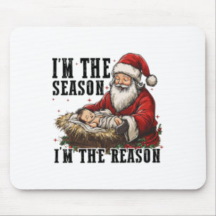 Tapis De Souris Je suis la saison Père Noël Je suis la raison Jésu