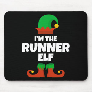 Tapis De Souris Je suis le coureur Elf famille Pyjama Noël Funny R