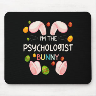 Tapis De Souris Je suis le psychologue lapin drôle de famille asso