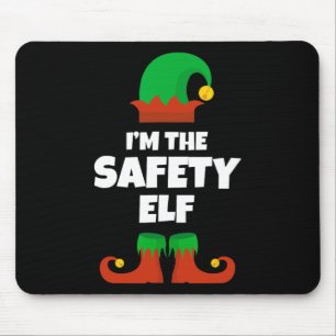 Tapis De Souris Je suis le pyjama de Noël drôle de la famille Elfe