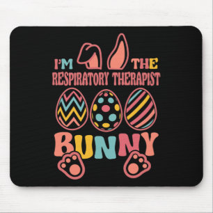 Tapis De Souris Je Suis Le Thérapeute Respiratoire Bunny Pâques