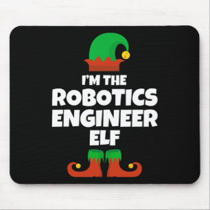 Tapis De Souris Je suis l'ingénieur robotique Elf Family Pajama Ch