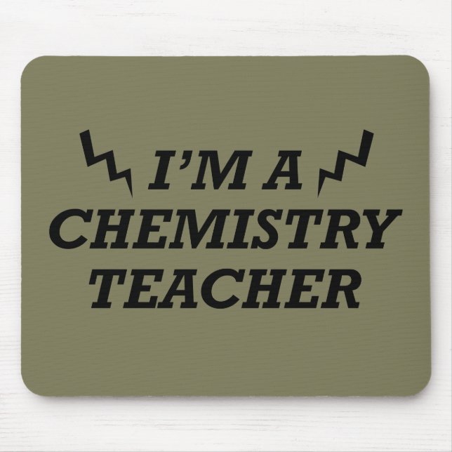 Tapis De Souris Je suis professeur de chimie (Devant)