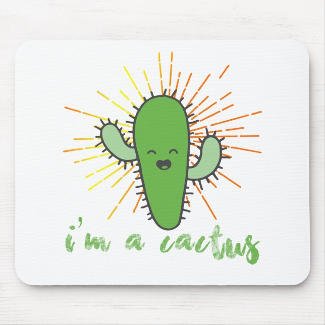 Tapis De Souris je suis un cactus (Devant)