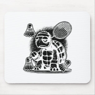 Tapis De Souris Je Suis Un Joueur De Badminton Racket Navette