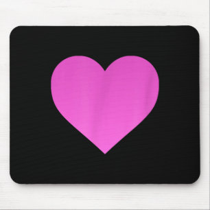 Tapis De Souris Je t'aime rose violet cœur Saint-Valentin Émotic