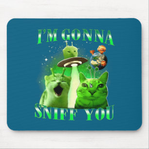 Tapis De Souris Je vais renifler meme chat vintage pour hommes fem