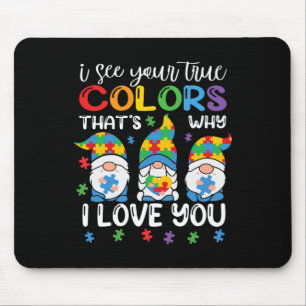 Tapis De Souris Je Vois Vos Vrais Couleurs Gnomes Sensibilisation