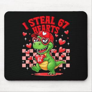 Tapis De Souris Je vole 67 cœurs Saint-Valentin 67 Meme 6 7 T-re