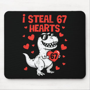 Tapis De Souris Je vole des cœurs Dino Boys Dinosaur Valentines 67
