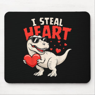 Tapis De Souris Je vole des coeurs Dinosaures Saint-Valentin pour 