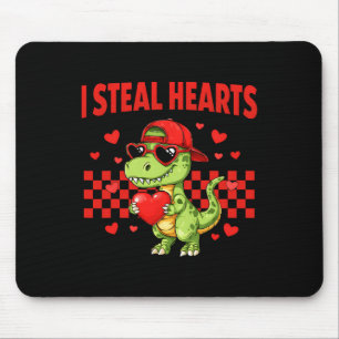 Tapis De Souris Je vole des coeurs Saint Valentin Dinosaure Mignon