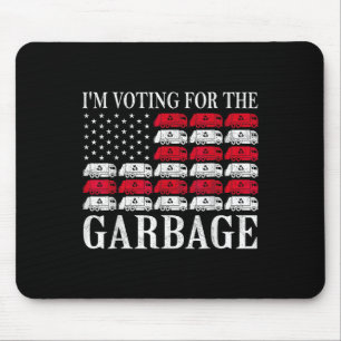 Tapis De Souris Je vote pour la poubelle Trump 2024 fière de l'êtr