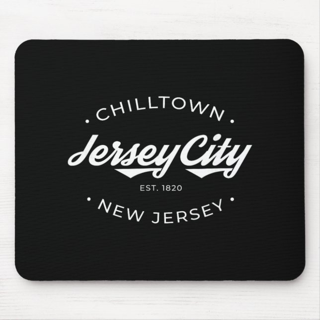 Tapis De Souris Jersey City New Jersey Chilltown - Black - Small - (Devant)