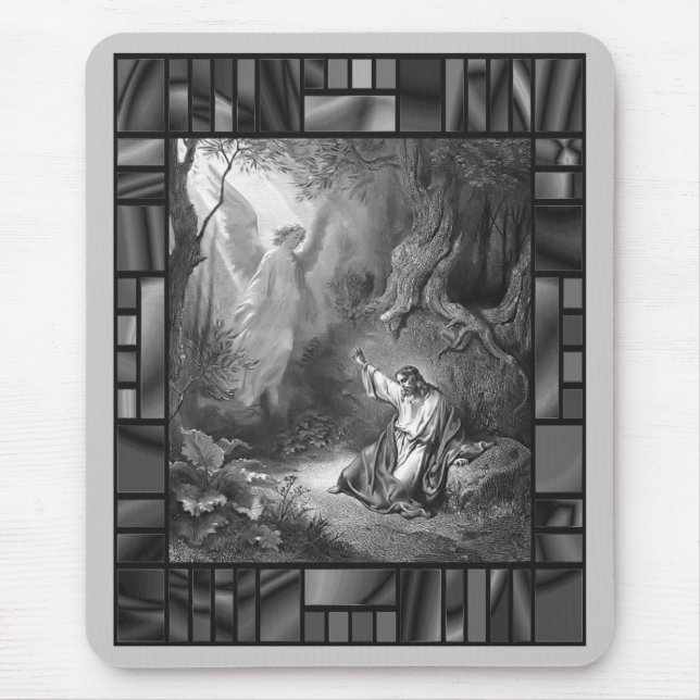 Tapis De Souris Jésus Agonie Dans Le Jardin Religieux (Devant)