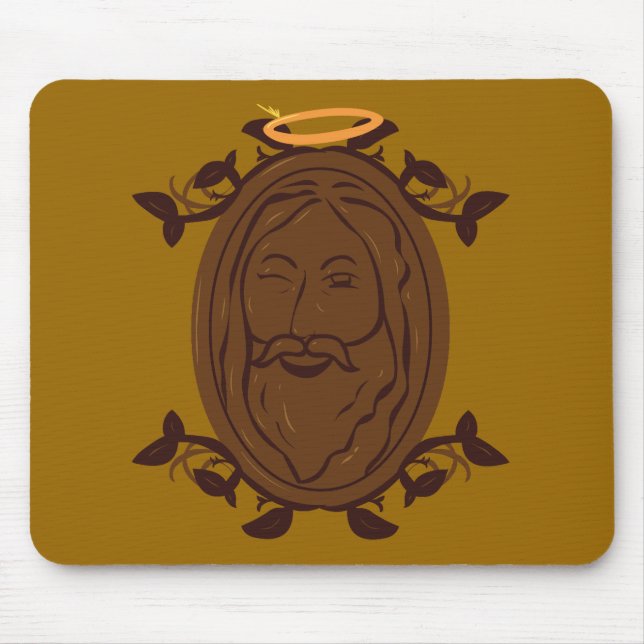 Tapis De Souris Jésus au chocolat (Devant)
