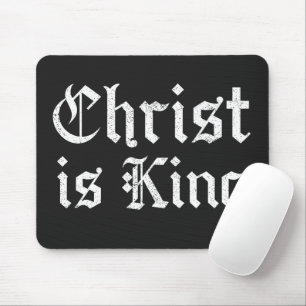 Tapis De Souris Jésus-Christ est Roi Gothique Art Grunge Blacklett
