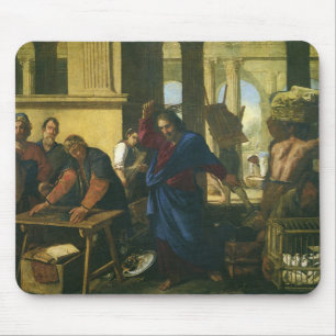 Tapis De Souris Jésus Christ Nettoyage du Temple