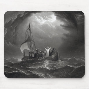 Tapis De Souris Jésus-Christ stille la tempête