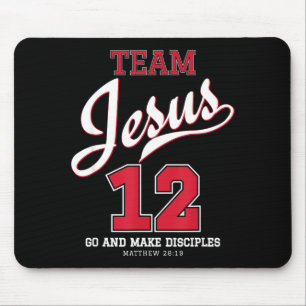 Tapis De Souris Jésus Et Équipe De Baseball Jésus T Shirt Chrétien