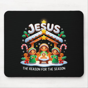Tapis De Souris Jésus la raison de la saison pain d'épice de Noël