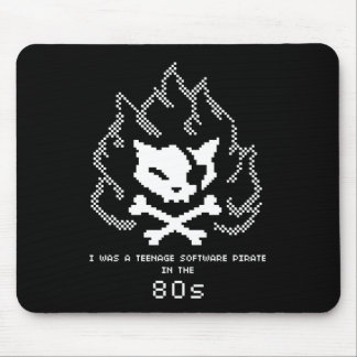 Tapis De Souris J'étais un pirate adolescent de logiciel dans 80s.