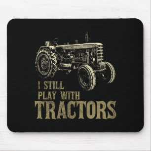 Tapis De Souris Jeu Amusant Avec Des Tracteurs Drôle Cadeau D'agri