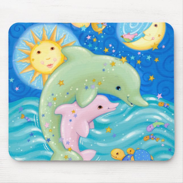 Tapis De Souris Jeu de dauphins (Devant)
