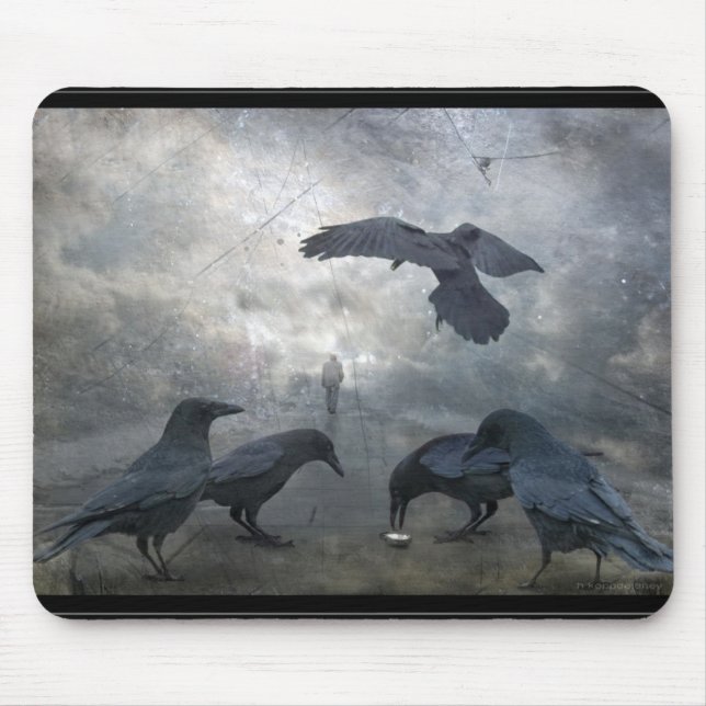 Tapis De Souris Jeu de Ravens avec du temps perdu (Devant)