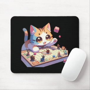 Tapis De Souris Jeu de société Chat qui Lance les Dés