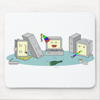 Tapis De Souris Jeu d'ordinateur de partie de LAN Geeky