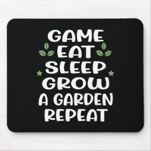 Tapis De Souris Jeu drôle Manger Dormir Faire grandir un jardin Ré