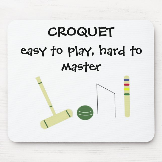 Tapis De Souris Jeu du Croquet (Devant)