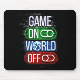 Tapis De Souris Jeu Gamer Sur World Off Pour Les Garçons Et Les Ho