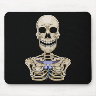 Tapis De Souris Jeu Halloween Skeleton Gamer Controller