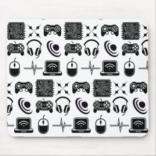 Tapis De Souris Jeu noir et blanc thème