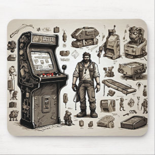 Tapis De Souris Jeu On : Classic Arcade Retro