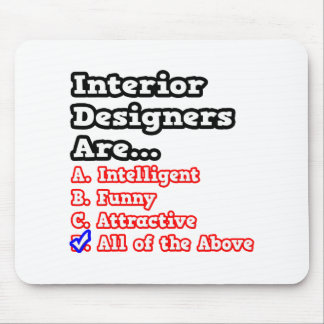 Tapis De Souris Jeu-questionnaire du concepteur d'intérieur...plai
